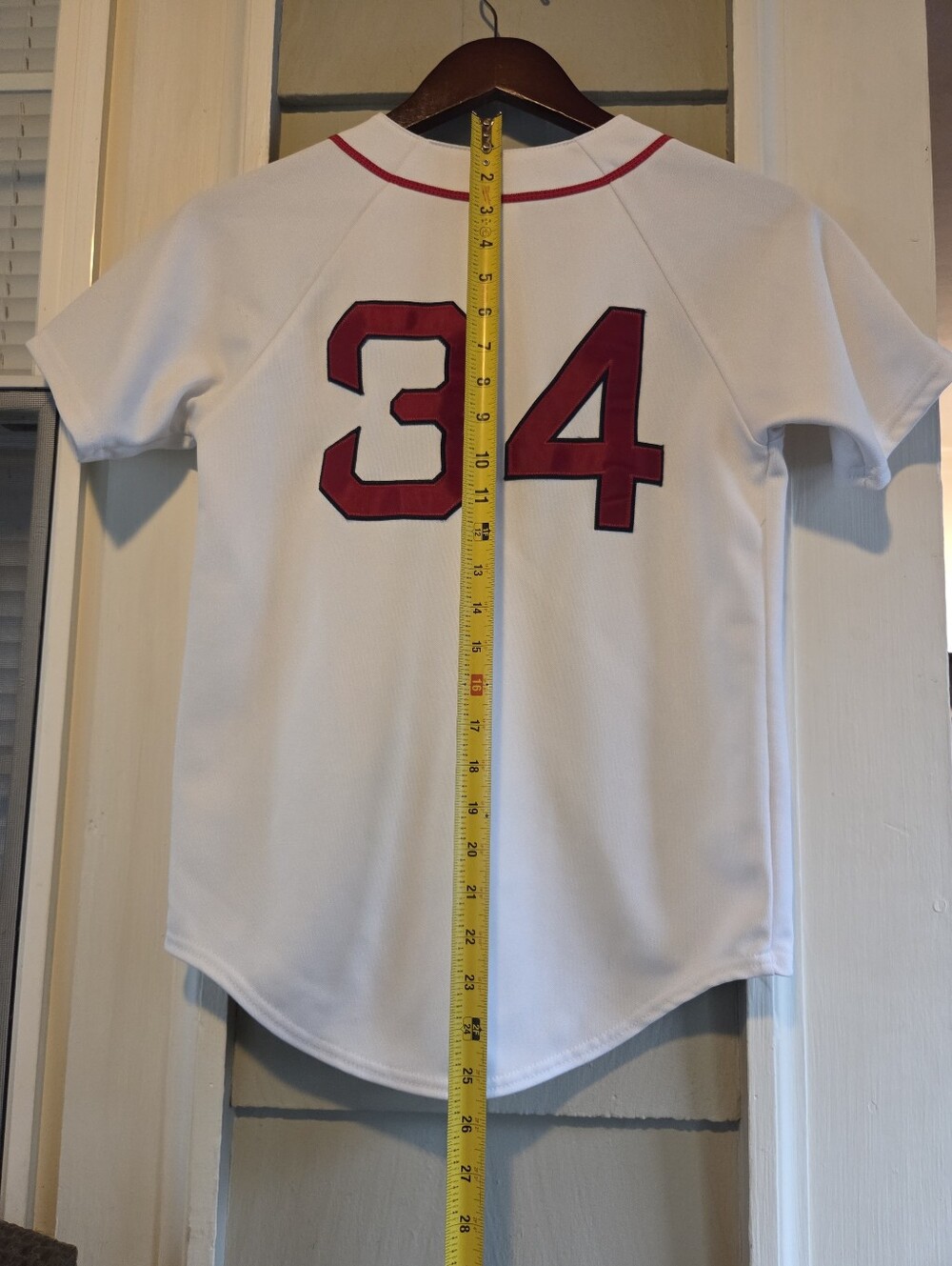 David Ortiz 34 Boston Red Sox White Home Jersey Youth Medium Majestic MLB Stitch - Picture 9 of 11